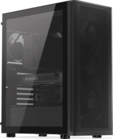 ENDORFY Ventum 400 Air Midi Torony Számítógépház + 4db 120mm ventilátor - Fekete