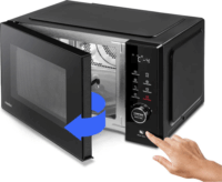 Medion MD12031 Mikrohullámú Sütő 23L 900W - Fekete