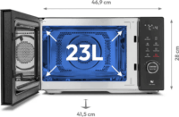 Medion MD12031 Mikrohullámú Sütő 23L 900W - Fekete