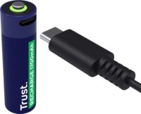 Trust 25631 Újratölthető Lítium Ceruzaelem AA USB-C 1700mAh 1.5V (4db/csomag)