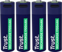 Trust 25631 Újratölthető Lítium Ceruzaelem AA USB-C 1700mAh 1.5V (4db/csomag)
