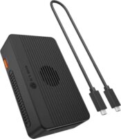 ICY BOX Heart RAID IB-RD2818DK-40G Dual M.2 NVMe USB4 / Thunderbolt 3 Külső RAID SSD Ház és Dokkoló Állomás - Fekete