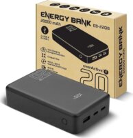 EverActive EB-22QB Powerbank 20000mAh 20W LCD Kijelzővel - Fekete
