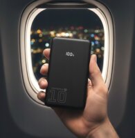 EverActive EB-11QB Powerbank 10000mAh 20W LCD Kijelzővel - Fekete