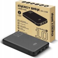 EverActive EB-11QB Powerbank 10000mAh 20W LCD Kijelzővel - Fekete