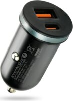 EverActive CC-30Q USB-C (PD) + USB-A 3.0 QC Autós Gyorstöltő 35W - Fekete