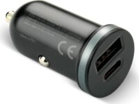EverActive CC-30Q USB-C (PD) + USB-A 3.0 QC Autós Gyorstöltő 35W - Fekete