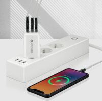 EverActive SC-655Q USB-A / 2x USB-C Hálózati Gyorstöltő Adapter 65W - Fehér