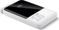 EverActive EB-10Q Powerbank 10000mAh 22,5W LCD Kijelzővel - Fehér