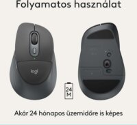 Logitech M850 Signature L Wireless Optikai Egér - Grafitszürke