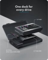 Icy Box IB-3882MSCL-CU31 Spade Clone 3882 HDD/SSD Dokkoló és Klónozó Állomás (USB-C - SATA / M.2 NVMe)