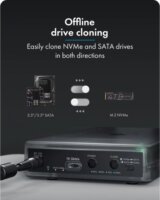 Icy Box IB-3882MSCL-CU31 Spade Clone 3882 HDD/SSD Dokkoló és Klónozó Állomás (USB-C - SATA / M.2 NVMe)