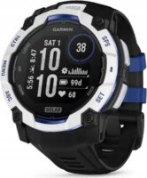 Garmin Instinct 3 Solar Okosóra 50mm Fekete/Kék Szilikon Szíjjal - Fehér