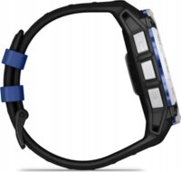 Garmin Instinct 3 Solar Okosóra 50mm Fekete/Kék Szilikon Szíjjal - Fehér