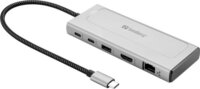 Sandberg 136-82 Univerzális 6-in-1 USB-C Laptop Dokkoló Állomás SSD Házzal 100 Watt