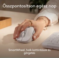 Logitech M850 Signature L Wireless Optikai Egér - Piszkosfehér
