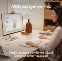 Logitech M850 Signature L Wireless Optikai Egér - Piszkosfehér