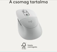 Logitech M850 Signature L Wireless Optikai Egér - Piszkosfehér