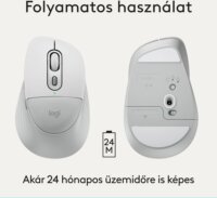 Logitech M850 Signature L Wireless Optikai Egér - Piszkosfehér
