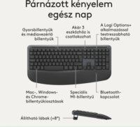 Logitech MK880 Signature Comfort Plus Wireless Billentyűzet + Egér HUN - Grafitszürke