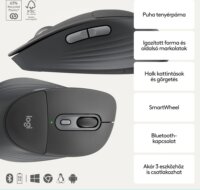 Logitech MK880 Signature Comfort Plus Wireless Billentyűzet + Egér HUN - Grafitszürke