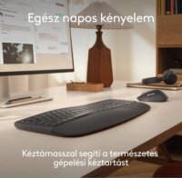 Logitech MK880 Signature Comfort Plus Wireless Billentyűzet + Egér HUN - Grafitszürke
