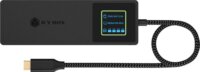 ICY BOX IB-DK4038-LCD Univerzális USB-C Laptop Dokkoló Állomás LCD Kijelzővel 100 Watt