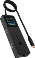 ICY BOX IB-DK4038-LCD Univerzális USB-C Laptop Dokkoló Állomás LCD Kijelzővel 100 Watt