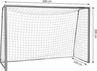 Hudora Expert 300 Focikapu 300 x 200 x 120 cm - Szürke