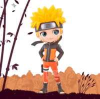 Banpresto Q POSKET Naruto Shippuden figura - Naruto 14cm (A Verzió)