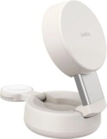 Belkin WIZ043KQSD UltraCharge Qi2 2in1 Mágneses Wireless Töltő Állvánnyal 25W - Bézs
