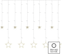 Emos DCGW12 beltéri csillagok LED karácsonyi fényfüggöny 185x105 cm - Meleg fehér