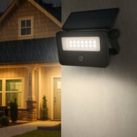 VIVALUX 004725 UNO Szolár LED reflektor mozgásérzékelővel - Fekete