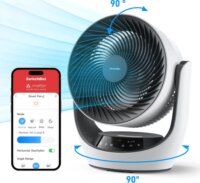 SwitchBot W3800510 Okos Akkumulátoros Asztali Ventilátor Ø 23cm - Fehér