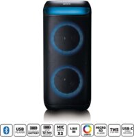 Lenco PA-210BK RGB Bluetooth Karaoke Party Hangszóró 100W - Fekete