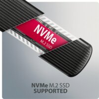 Axagon EEM2-SC M.2 USB-C 3.2 Gen 2 Külső SSD ház - Fekete