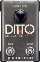 TC Helicon Ditto Mikrofonos Looper Effekt pedál - Fekete