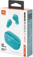 JBL Wave Buds 2 TWS Bluetooth Fülhallgató Headset Töltőtokban - Kék