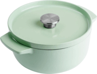 KitchenAid Öntöttvas lábas 22cm 3.3L - Pisztácia zöld