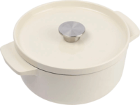 KitchenAid Öntöttvas Lábas 22cm 3.3L - Krémszínű
