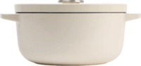 KitchenAid Öntöttvas Lábas 22cm 3.3L - Krémszínű