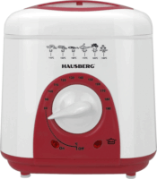 Hausberg HB-1320RS Olajsütő 1L 950 Watt - Piros / Fehér