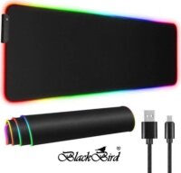 BlackBird BH1830 MZ-RGB NightHalo RGB Gaming Egérpad 900 x 400mm - Fekete