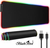 BlackBird BH1829 MZ-RGB NightHalo RGB Gaming Egérpad 800 x 300mm - Fekete