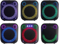 Blaupunkt PB6LED Bluetooth Karaoke Party LED Hangszóró Mikrofonnal 40W - Fekete
