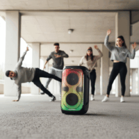 Blaupunkt PB60X Akkus Bluetooth Party LED Hangszóró 120W - Fekete