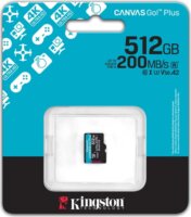 Kingston 512GB Canvas Go Plus Gen4 MicroSDXC UHS-I U3 Memóriakártya