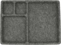 Kikkerland OR112 gyapjú rendező tálca 28,7 x 20 x 2 cm - Szürke