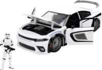 Jada Toys Star Wars Dodge fém autó modell és Storm Trooper figura 1:24