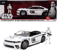 Jada Toys Star Wars Dodge fém autó modell és Storm Trooper figura 1:24